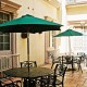 Enjoy the fresh air on the patio at the Best Western Hacienda Monterrey hotel Patio