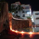 Marina Hotel and Resort in Huatulco Alberca noche