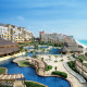 The swimming pool at the Fiesta Americana hotel in Cancun Albercas FACC