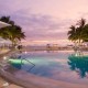 The swimming pool at the Tesoro Ixtapa pool_pink