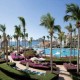 Pool and gardens at the Riu Palace Cabo San Lucas hotel piscina y jardines