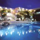 Flamingo Cancun pool by night