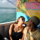 Diversion en el autobus en el autobus anfibio en Cancún