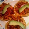 Tostadas de marlín ahumado,Mazatlán, Mexico